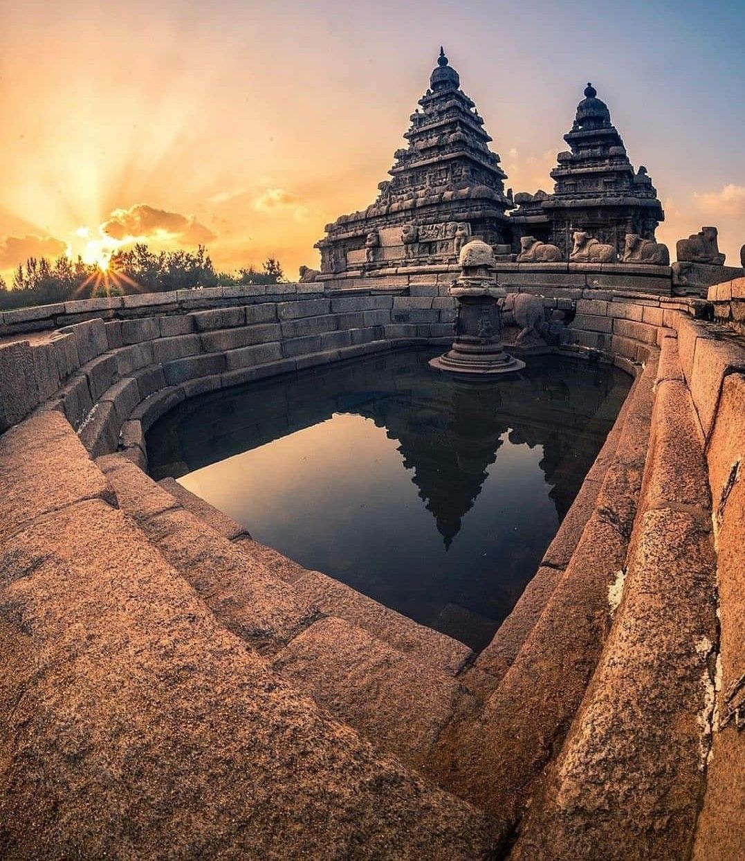 Shore Temple Complex Aerial View